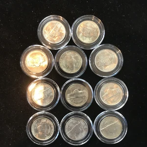 Lot 11 Silver War Nickels UNC Uncirculated 1942-1945 P, D, S Mints MS+++ #008 - Picture 1 of 7