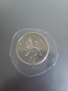 1992 LARGE TEN 10 PENCE COIN BRILLIANT UNCIRCULATED BU - Picture 1 of 2