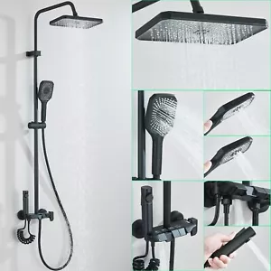 Edelstahl Duschsystem Duscharmatur Dusch Kopf Duschset Mischbatterie Regendusche - Bild 1 von 17