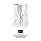 Rosenthal - Do Not Litter Weiss Matt Vase Sac H 18 Cm Blanc - Revendeur