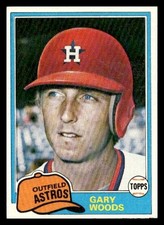 1981 Topps #172 Gary Woods Houston Astros Baseball card