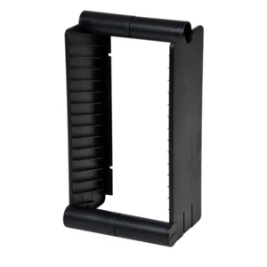 15 UNIT BLURAY RACK / STAND BLU-RAY - FISCHER PLASTIC BLACK NEW - Picture 1 of 8