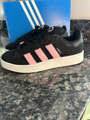 Adidas Campus 00s Bajo Negro Rosa Verdadero W - ID3171. Talla 8,5 y 9. Zapatos nuevos. Foto 1 de 4