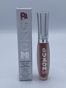 BUXOM Plump Shot Collagen Infused Lip Serum Sheer Tint Gloss Plush Peach New - Picture 1 of 3