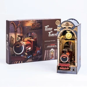 ROBOTIME Rolife DIY 3D Miniature House Dollhouse Kit Book Nook Time Travel TGB04 - Picture 1 of 7
