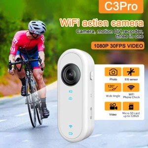 WIFI Cámara de Acción Deportiva 1080P HD Anti-Vibración Bicicleta Casco Mini Cámara Grabadora de Video - Imagen 1 de 30