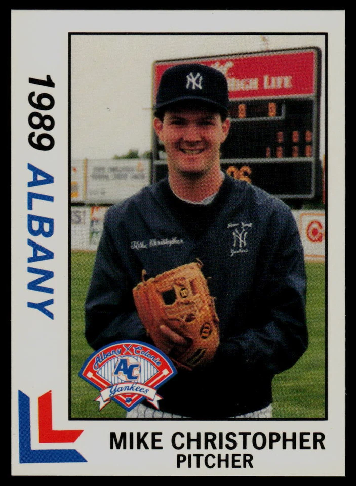 1989 Best Mike Christopher Albany-Colonie Yankees - Image 1 of 2