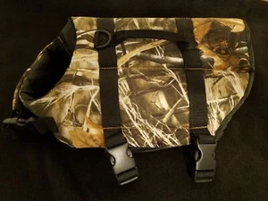 PAWS ABOARD Dog Life Jacket Camp Neoprene Camp Vest Hunting Swim/Boating - SMALL - Picture 1 of 5