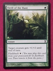 Magic The Gathering TIME SPIRAL THRILL OF THE HUNT green card MTG - Picture 1 of 2