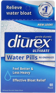 Diurex Ultimate Re-Energizing Water Pills - Maximum Strength Diuretic - Relieve 