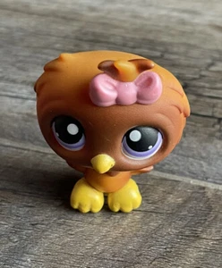 AUTHENTIC LPS Littlest Pet Shop #354 Brown Owl Bird Purple Eyes - 2007 - Picture 1 of 5