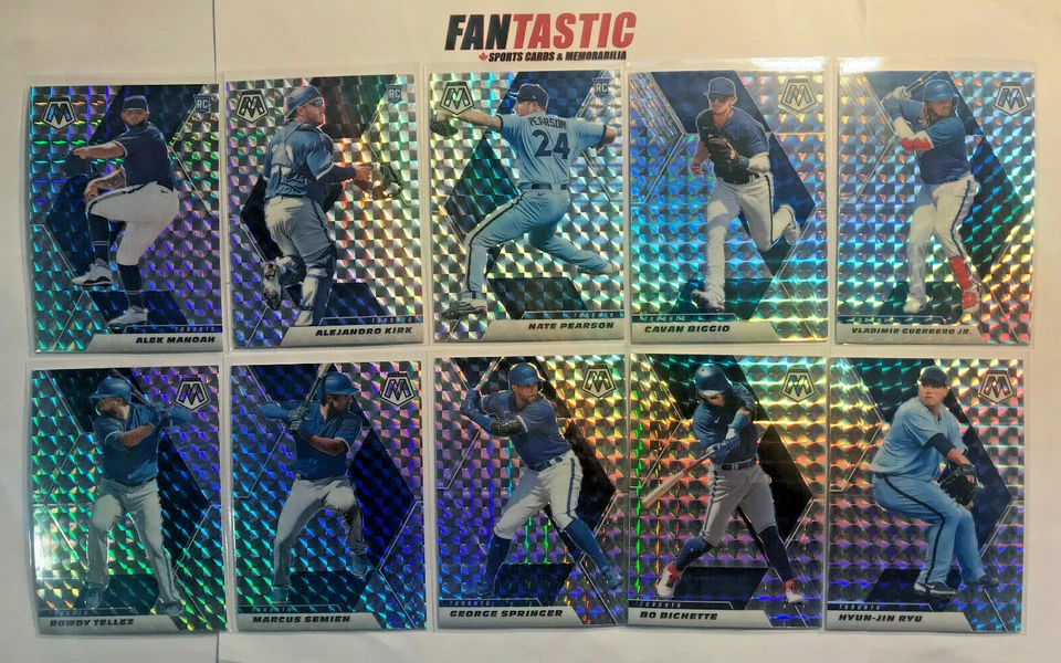 2021 Panini Mosaic Baseball Silver Prizm Parallel Cards YOU PICK Blue Jays - Image 1 of 1