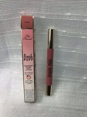 Too Faced Peach Puff Diffused Matte Lip Color Shade STOKED Discontinued NEW - Image 1 of 4