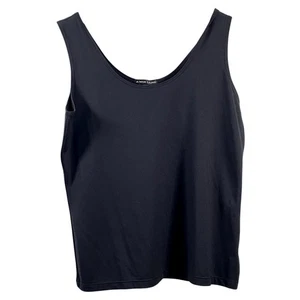 A'Nue Ligne Womens Round Neck Tank Top size L Black - Picture 1 of 7