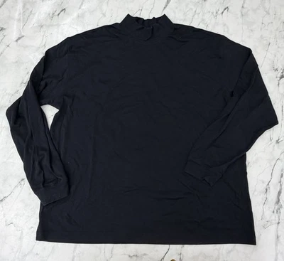 Camisa LL Bean Cuello Alto Para Hombres Calce Tradicional XXL Cuello Simulado Negra Manga Larga Foto 1 de 4