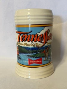 Tennessee We're Playing Your Song Stein Budweiser SO63887 5 3/4" USA 1992 - Picture 1 of 6