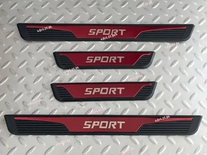 For Acura Sport Accessories Red Car Door Scuff Sill Cover Panel Step Portector - Picture 1 of 6