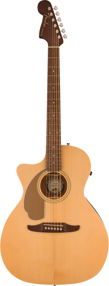 Fender Newporter Player Left-Handed A/E Guitar - Natural w/ Walnut FB