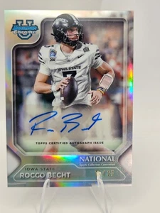 Rocco Becht Silver Refractor Auto 15/25 2025 Bowman Chrome U NATIONAL Pack FB-RB - Picture 1 of 2