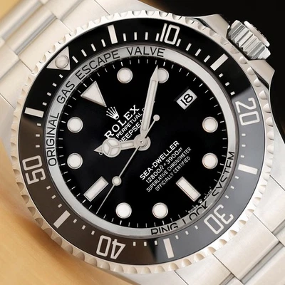 2024 НОВАЯ КАРТА ROLEX SEA-DWELLER DEEPSEA 136660 ЧЕРНАЯ СТАЛЬ 44 ММ АВТОМАТИЧЕСКИЕ ЧАСЫ - Изображение 1 из 4