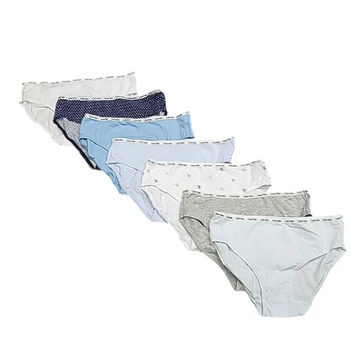 Calvin Klein Set of 7 Girl's Bikini Underwear Cotton Stretch Panties Large Size - Image 1 of 4