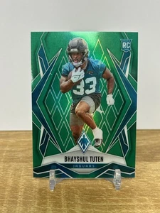 2025 Panini NFL Phoenix Bhayshul Tuten GREEN SEISMIC PARALLEL Rookie Card 20/25 - Bild 1 von 2