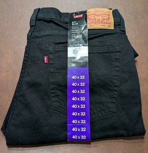 Levi's 511 Slim Jeans Men's Size 40 x 32 Black Denim Stretch New With Tags - Picture 1 of 2