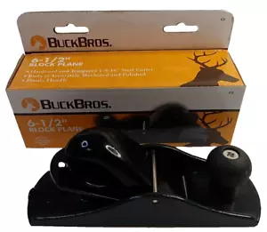 Buck Bros 6-1/2" Block Plane 1-9/16" Steel Cutter New Open Box - Picture 1 of 10