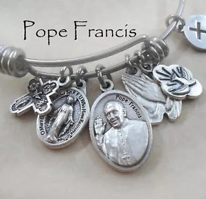 Pope Francis Bangle, Jorge Mario Bergoglio, Bishop of Rome, Confirmation Gift - Picture 1 of 6