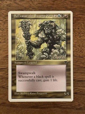 Sol’kanar the Swamp King NM+ NEVER PLAYED MTG Chronicles Magic FREE SHIPPING - Image 1 of 2