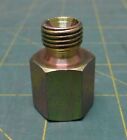 3/8&quot; Female SAE X 1/2&quot; Male SAE Yellow Zinc Plated Steel Pipe Reducer Adapter