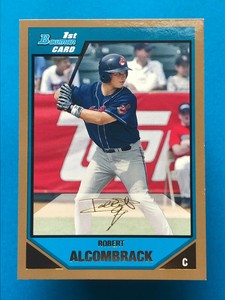 2007 Bowman Prospects Gold Robert Alcombrack #BP4