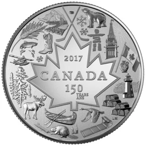 2017 - Canada $3 Dollar Fine Silver Coin .9999 Heart of our Nation - π¨π¦ - Picture 1 of 4