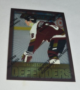 1996 TOPPS FINEST - PHIL HOUSLEY CALGARY FLAMES DEFENDERS CARD # 7 - Picture 1 of 4