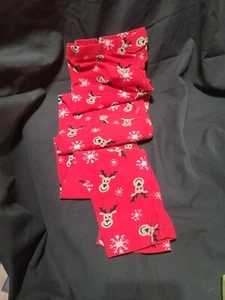 Bobbie Brooks Super Soft Leggings HOLIDAY Christmas  Reindeer Print-  Medium  - Picture 1 of 4