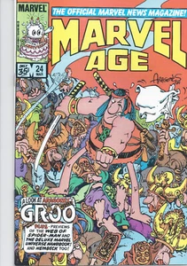 Marvel Age #24 (1984) Copper Age Comic Book GROO Sergio Aragones - Bild 1 von 2