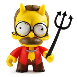 KidRobot I Simpson FIANDRE DEL DIAVOLO 7 pollici MEDIA figura in vinile NUOVO TBLCG008 - Foto 1 di 7