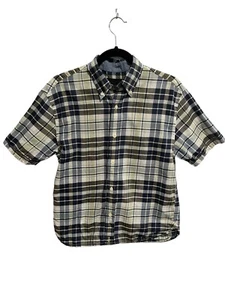 PENDLETON Herren Hemd blau grau kariert Knopfleiste Kurzarm Freizeit Gr. Small - Bild 1 von 4