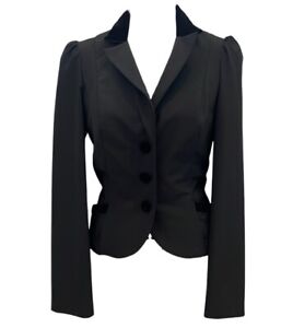 Betsy Johnson Vintage Tuxedo Style Black Blazer Large