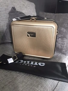 Dune Olive Vanity Travel Case / Bag (Gold) RRP £79 - Picture 1 of 12