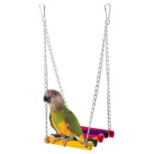 Pet Bird Parrot Parakeet Budgie Cockatiel Cage Hammock Swing Toys Hanging Toy - Picture 1 of 10