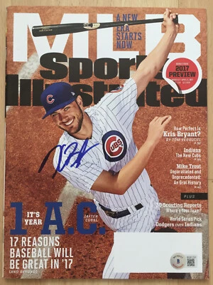 KRIS BRYANT CHICAGO CUBS SIGNED AUTOGRAPHED 2017 SPORTS ILLUSTRATED BECKETT COA - Image 1 of 4