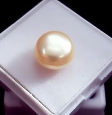 6.07 Ct Loose Gemstone Freshwater White Pearl Australian Round Shape Certified
