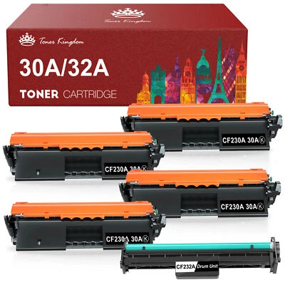 CF232A Drum CF230A Toner Cartridge for HP CF230X LaserJet MFP M227fdn 227sdn Lot - Image 1 of 4