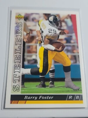 BARRY FOSTER 1993 Upper Deck #345.  STEELERS - Image 1 of 2