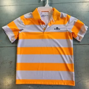 Nike Dri-Fit Damen Größe Medium Kurzarm orange & weiß Golf Polo-Shirt - Bild 1 von 7