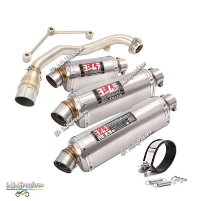 For Yamaha Zuma 125 BWS 125 2002-2017 Full Exhaust Muffler Tips Front Link Pipe - Image 1 of 4