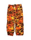 Military Bdu Pants - Army Cargo Fatigue Camouflage Camo XS / S Orange brown Red