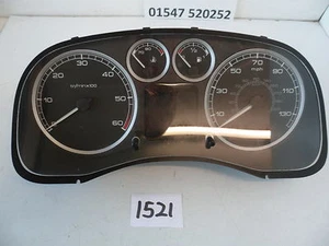 Peugeot 307 2.0 HDI 110 BHP Velocímetro Relojes Cuadros Enchufe Único P9636708780 - Imagen 1 de 2