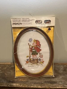 Vtg Paragon Hummel Peasant Boy 0635 Needlecraft Embroidery Kit 9x12 Cross Stitch - Picture 1 of 7